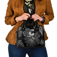 Personalised New Zealand Aotearoa Darts Masters Shoulder Handbag Silver Fern and Maori Spirit - Polynesian Pride