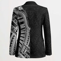 Traditional Polynesian Art Tattoos Blazer Black Color - Polynesian Pride