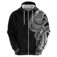 Traditional Polynesian Art Tattoos Hoodie Black Color - Polynesian Pride