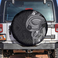 Traditional Polynesian Art Tattoos Spare Tire Cover Black Color - Polynesian Pride