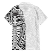 Traditional Polynesian Art Tattoos Hawaiian Shirt White Color - Polynesian Pride