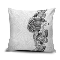 Traditional Polynesian Art Tattoos Pillow Cover White Color - Polynesian Pride