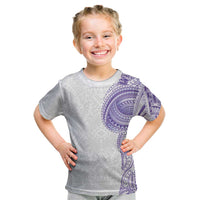 Traditional Polynesian Art Tattoos Kid T Shirt Purple Color - Polynesian Pride