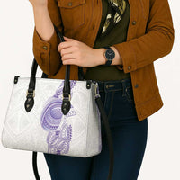 Traditional Polynesian Art Tattoos Leather Bag Purple Color - Polynesian Pride