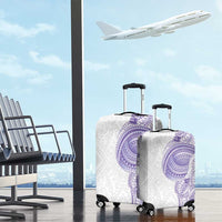 Traditional Polynesian Art Tattoos Luggage Cover Purple Color - Polynesian Pride