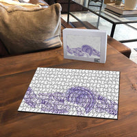 Traditional Polynesian Art Tattoos Puzzle Purple Color - Polynesian Pride