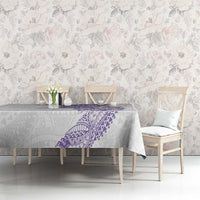 Traditional Polynesian Art Tattoos Tablecloth Purple Color - Polynesian Pride