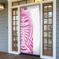 Traditional Polynesian Art Tattoos Door Cover Pink Color - Polynesian Pride