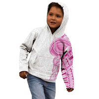 Traditional Polynesian Art Tattoos Kid Hoodie Pink Color - Polynesian Pride