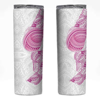 Traditional Polynesian Art Tattoos Skinny Tumbler Pink Color - Polynesian Pride