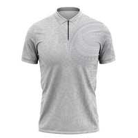 Lotu Tamaiti Zipper Polo Shirt Traditional Samoan Art Tattoos - Polynesian Pride