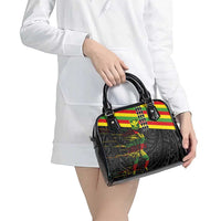 Kanaka Maoli Running Shoulder Handbag Kakau Pattern with Kanaka Maoli Flag Color