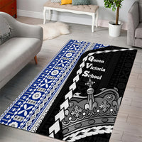 Fiji Queen Victoria School Area Rug Tapa and Polynesian Tribal Pattern Half Style LT03 - Polynesian Pride