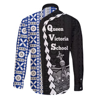 Fiji Queen Victoria School Family Matching Tank Maxi Dress and Hawaiian Shirt Tapa and Polynesian Tribal Pattern Half Style LT03 - Polynesian Pride