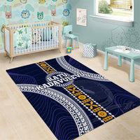 Fiji Ratu Kadavulevu School Area Rug Tapa and Polynesian Tribal Pattern LT03 - Polynesian Pride