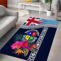 Fiji Lelean Memorial School Area Rug Tapa and Polynesian Tribal Pattern LT03 - Polynesian Pride