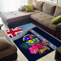 Fiji Lelean Memorial School Area Rug Tapa and Polynesian Tribal Pattern LT03 - Polynesian Pride