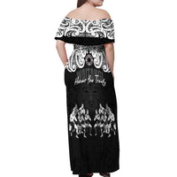 Aotearoa Waitangi Day - Toitu Te Tiriti Off Shoulder Maxi Dress New Zealand Honour the Treaty LT03 - Polynesian Pride