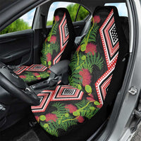 Aotearoa Tukutuku Motif Car Seat Cover Pohutukawa and Fern Leaves LT03 - Polynesian Pride