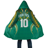 Custom Cook Islands Rugby Cloak Tatau Art Sport Style Green Color