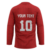 Custom Tonga Rugby Hockey Jersey Ngatu Motifs and Pacific Patterns