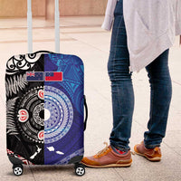 Samoa and Aotearoa Together Luggage Cover Tatau Art Tattoos-Taniko and Maori with Fern