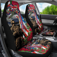 Hawaii and United States Memorial Day Car Seat Cover Honor and Remember The Fallen