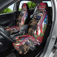 Hawaii and United States Memorial Day Car Seat Cover Honor and Remember The Fallen