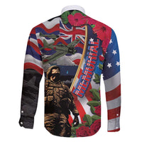 Hawaii and United States Memorial Day Family Matching Puletasi and Hawaiian Shirt Honor and Remember The Fallen LT03 - Polynesian Pride