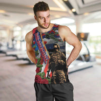Hawaii and United States Memorial Day Men Tank Top Honor and Remember The Fallen