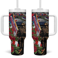 Hawaii and United States Memorial Day Tumbler With Handle -Honor and Remember The Fallen