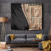 Samoa Siapo Motif Half Style Tapestry Brown Version