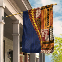 Samoa Siapo Motif Half Style Garden Flag Colorful Version
