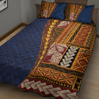 Samoa Siapo Motif Half Style Quilt Bed Set Colorful Version