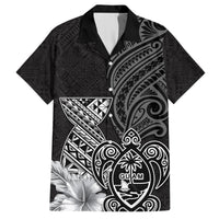 Guam Latte Stone Chamorro Culture Hawaiian Shirt Tapa Pattern LT03 Black - Polynesian Pride