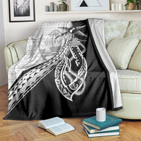 Guam Fish Hook and Palm Tree Blanket Polynesian Pattern Half Style