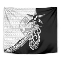 Guam Fish Hook and Palm Tree Tapestry Polynesian Pattern Half Style