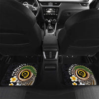Vanuatu Independence Day Car Mats Melanesian Tribal Pig Tusk with Tropical Plants