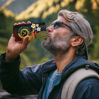 Vanuatu and Papua New Guinea Together 4 in 1 Can Cooler Tumbler Bird-of-paradise and Pig Tusk Melanesian Pattern