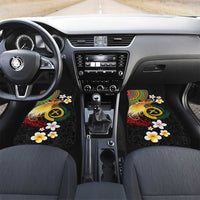 Vanuatu and Papua New Guinea Together Car Mats Bird-of-paradise and Pig Tusk Melanesian Pattern