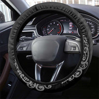 New Zealand Netball Steering Wheel Cover Koru and Maori Tattoo Jersey