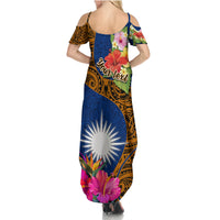 personalised-marshall-islands-manit-day-summer-maxi-dress-marshall-seal-mix-hibiscus-flower-maori-pattern-style