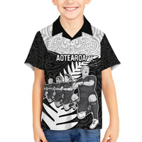 New Zealand World Cup 2023 Hawaiian Shirt Aotearoa Haka Rugby with Silver Fern Maori Ethnic Pattern LT03 - Polynesian Pride