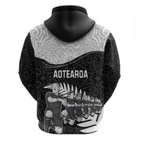 New Zealand World Cup 2023 Hoodie Aotearoa Haka Rugby with Silver Fern Maori Ethnic Pattern LT03 - Polynesian Pride