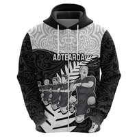 Custom New Zealand World Cup 2023 Hoodie Aotearoa Haka Rugby with Silver Fern Maori Ethnic Pattern LT03 - Polynesian Pride