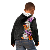Hawaii Tropical Leaves and Flowers Kid Hoodie Tribal Polynesian Pattern LT03 - Polynesian Pride