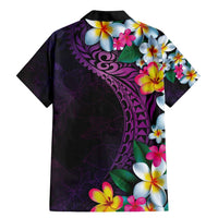 Hawaiian Plumeria-Polynesian Art Tattoo Mauve Color Family Matching Mermaid Dress and Hawaiian Shirt LT03 - Polynesian Pride