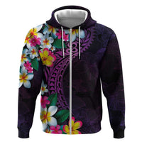 Hawaiian Plumeria-Polynesian Art Tattoo Mauve Color Hoodie