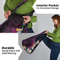 Hawaiian Plumeria-Polynesian Art Tattoo Plum Pink Color Grocery Bag