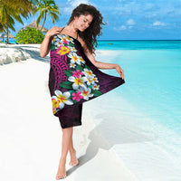 Hawaiian Plumeria-Polynesian Art Tattoo Plum Pink Color Sarong